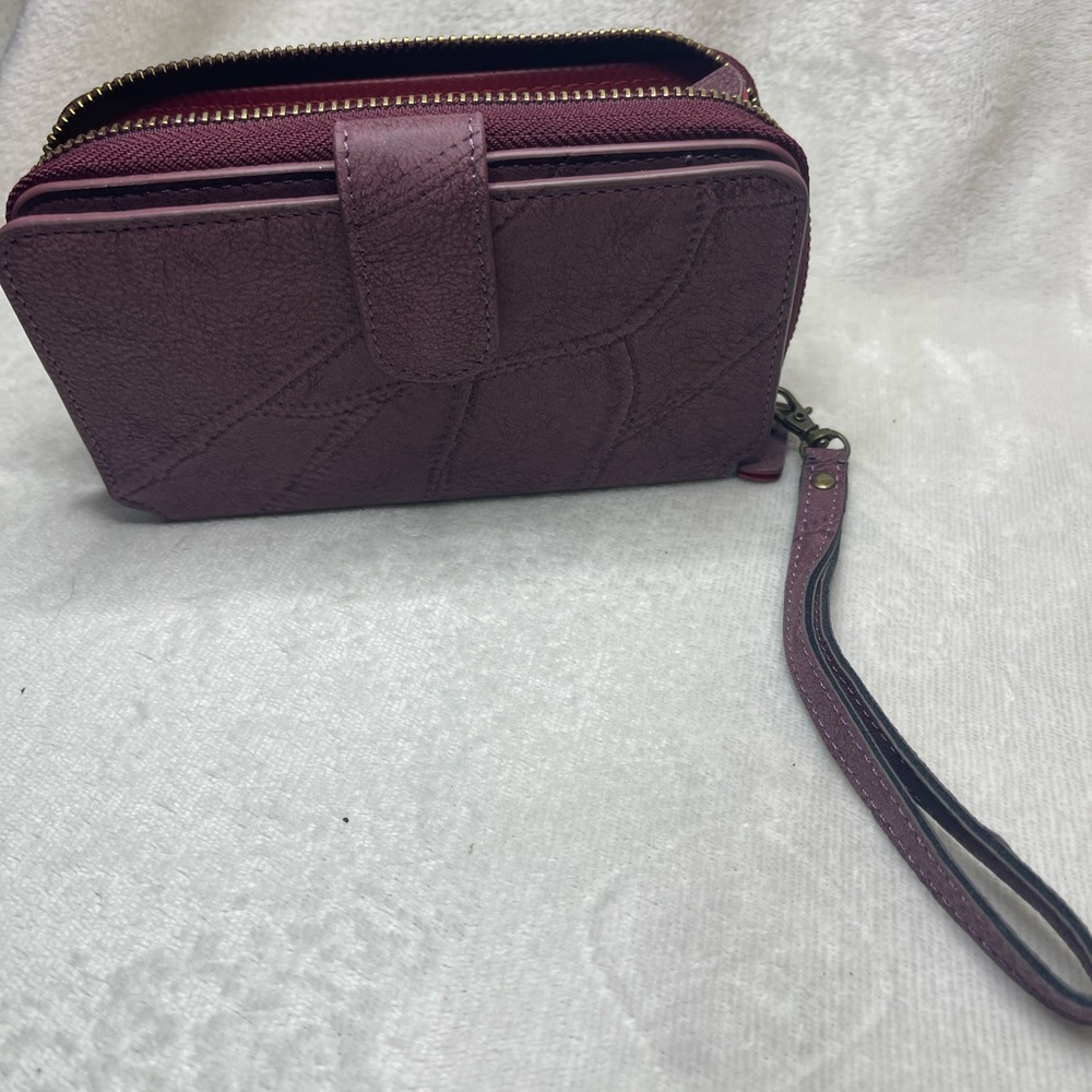 Elegant Purple Wristlet Clutch